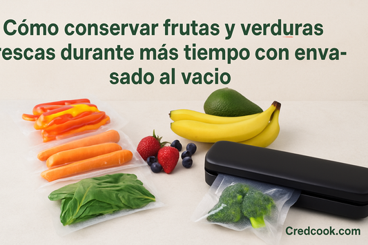 🥦 Cómo conservar frutas y verduras frescas durante más tiempo con envasado al vacío