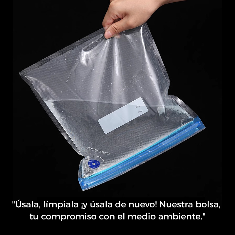 Bolsa al vacío reutilizable 22x28 cm